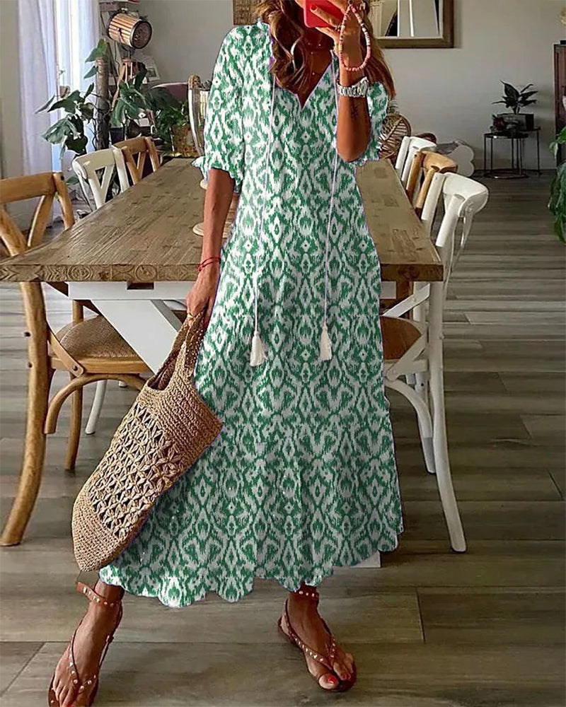 Michaela - Boho Dress with Belly Coverage