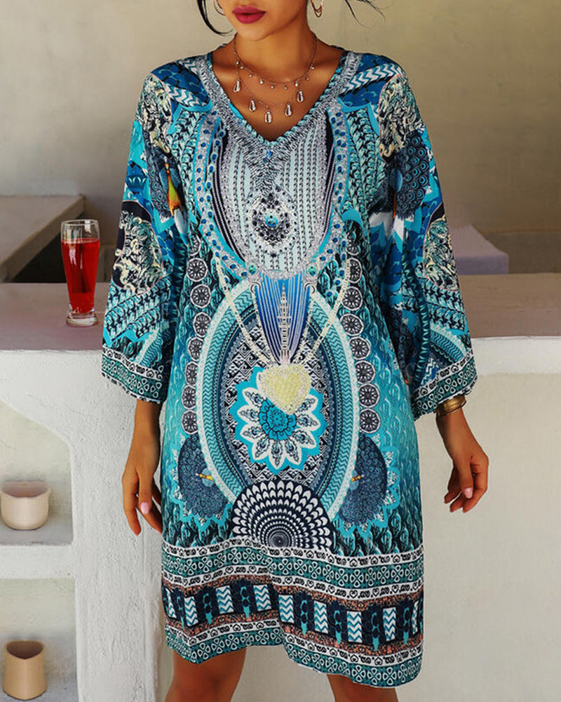 Emelia - Fresh Boho Patterned Dress