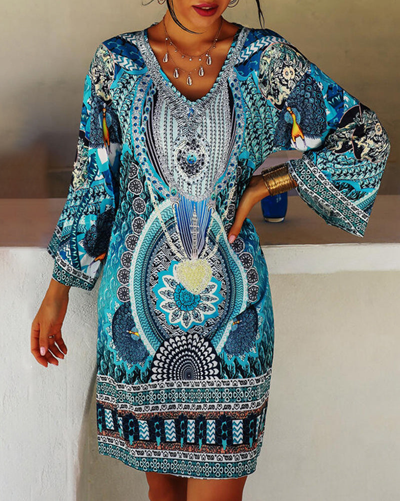 Emelia - Fresh Boho Patterned Dress