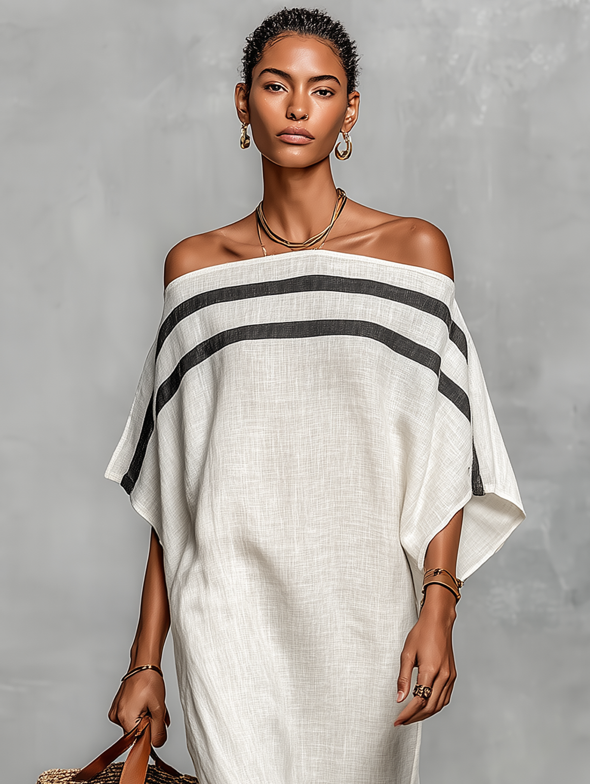 Linen Maxi Dress - Minimalist Women's Summer Dress