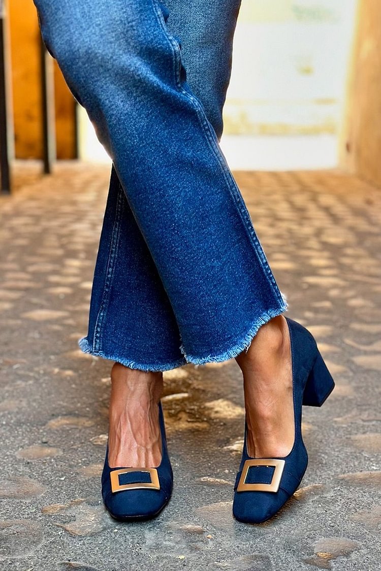 Ursula – Block Heels with Buckle