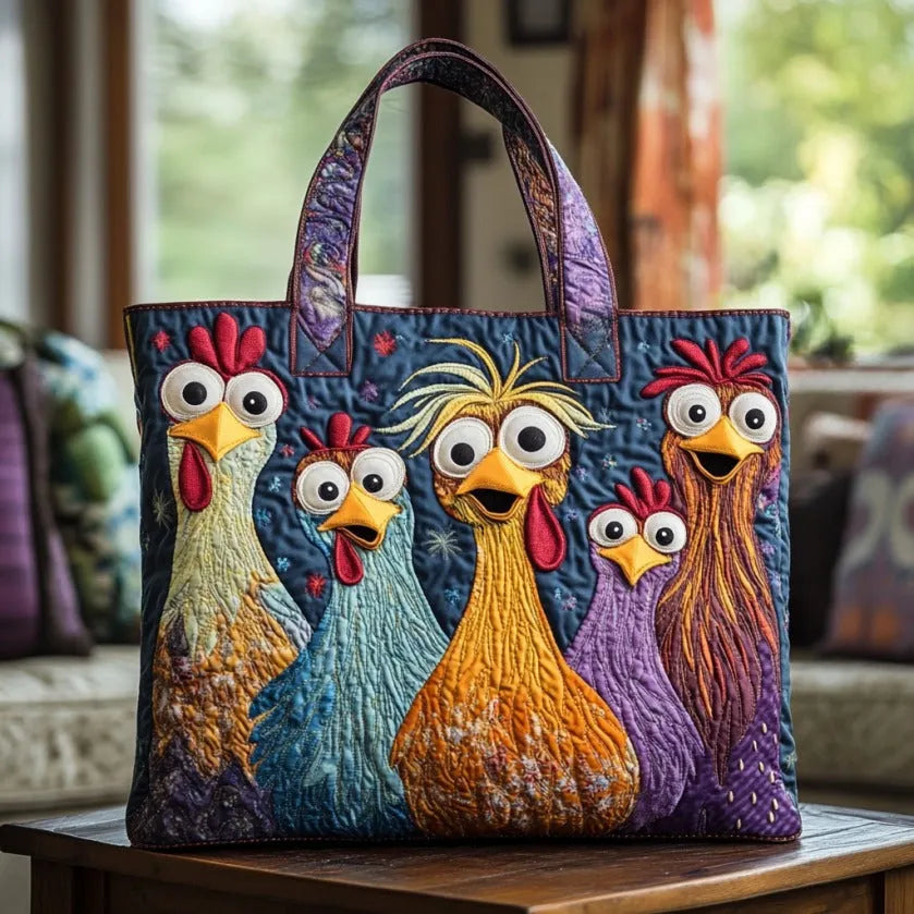 Creative bag with five colorful chicks