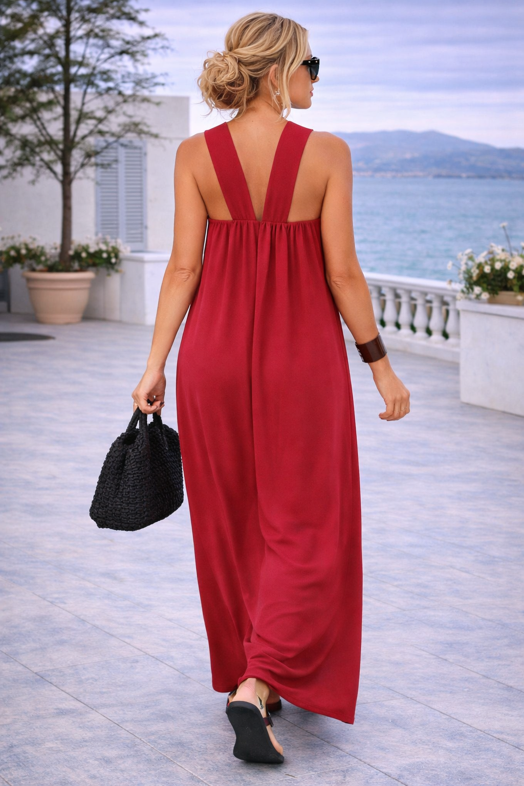 Amelie – Dress with Crossed Neckline