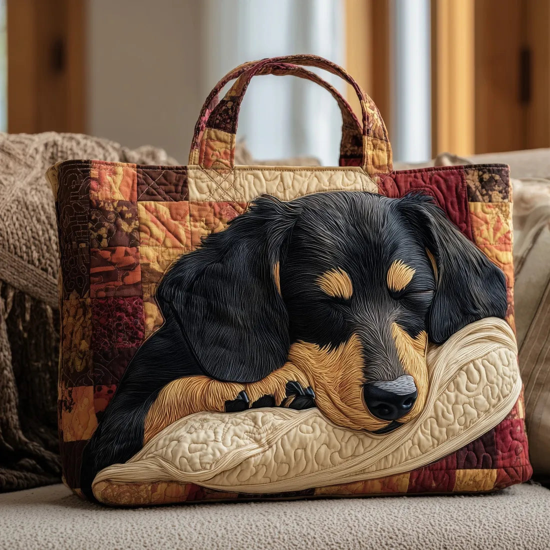 Handmade Bag with Dachshund