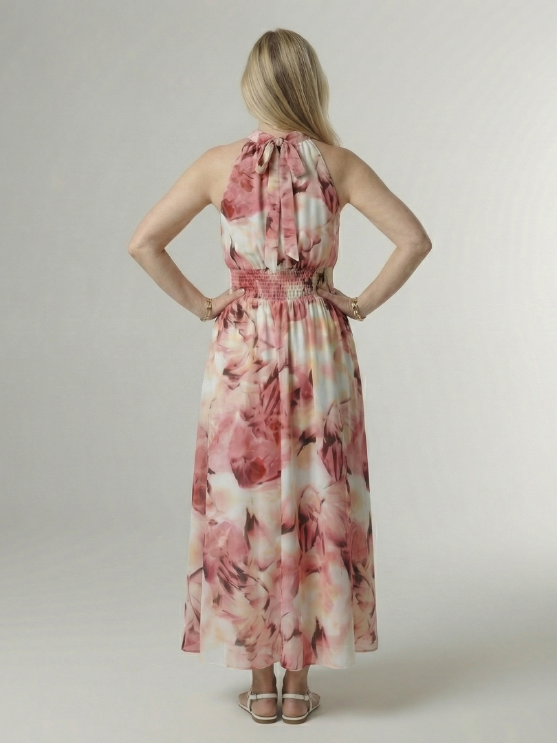 Sylin | Ruffled Short Sleeve Midi Dress