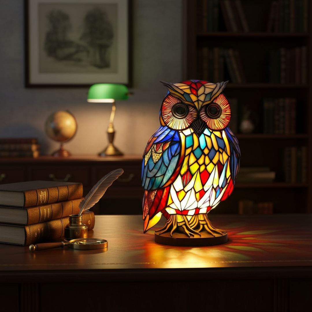 Hedvika | Magical Lamp with Owl