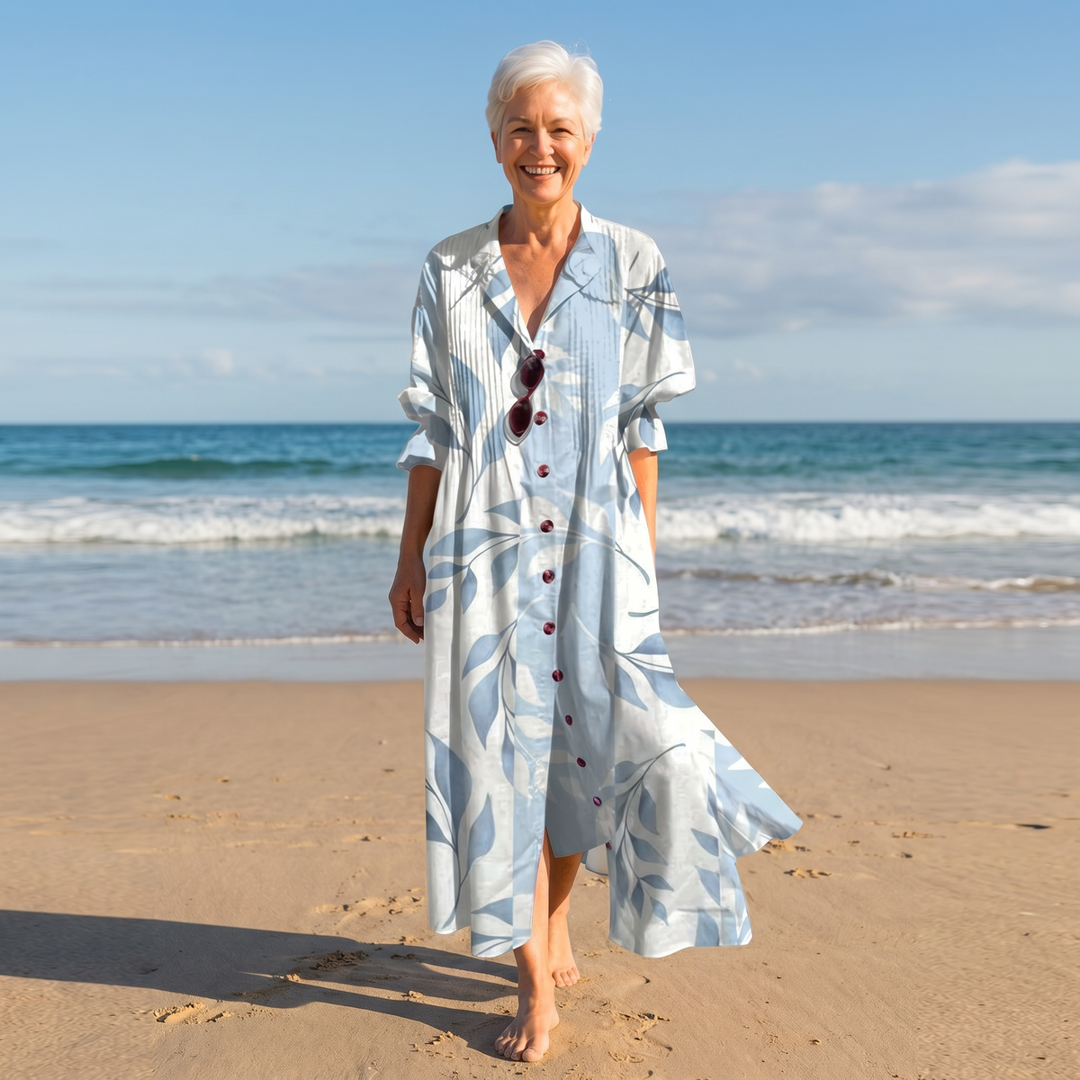 Elvoria | Shiny Flowers Maxi Dress