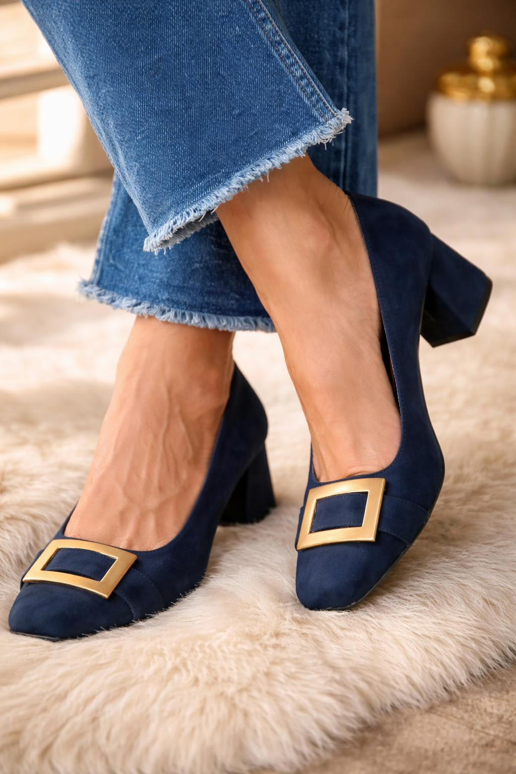 Ursula – Block Heels with Buckle