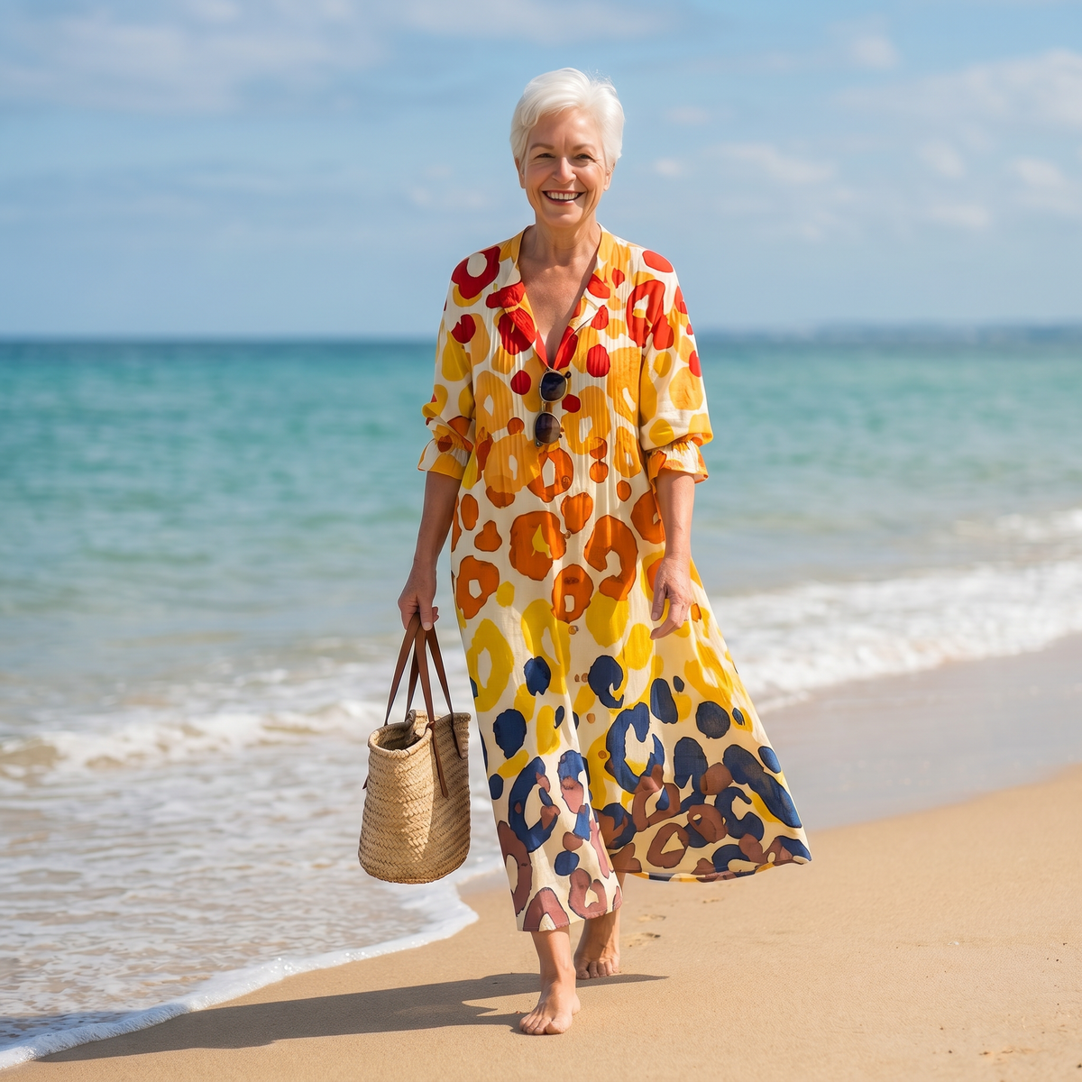 Zirelle | Shiny Floral Maxi Dress