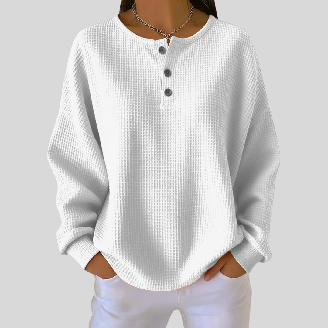Nessa | Henley Casual Hoodie