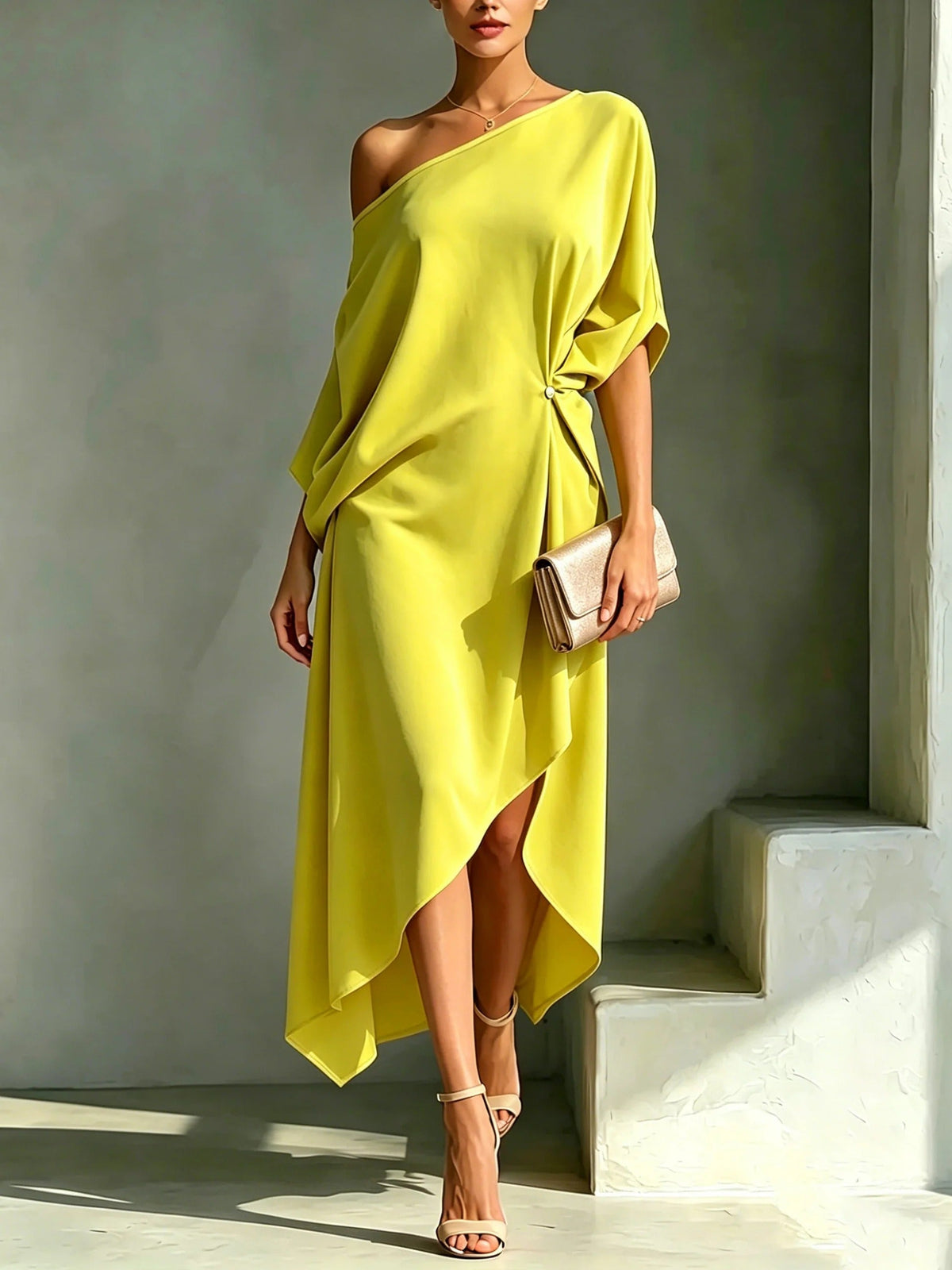 Camila | Asymmetrical Midi Dress