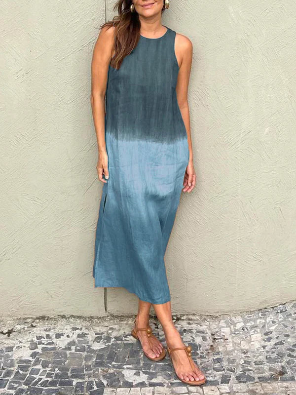 Heather - Salmon Gradient Dress