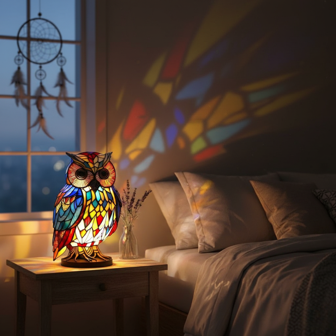 Hedvika | Magical Lamp with Owl