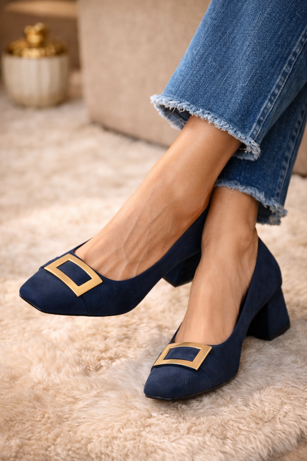 Ursula – Block Heels with Buckle