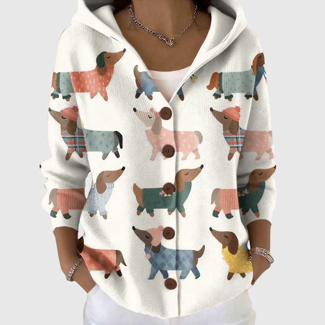 Neve | Knitted Jacket with Hood