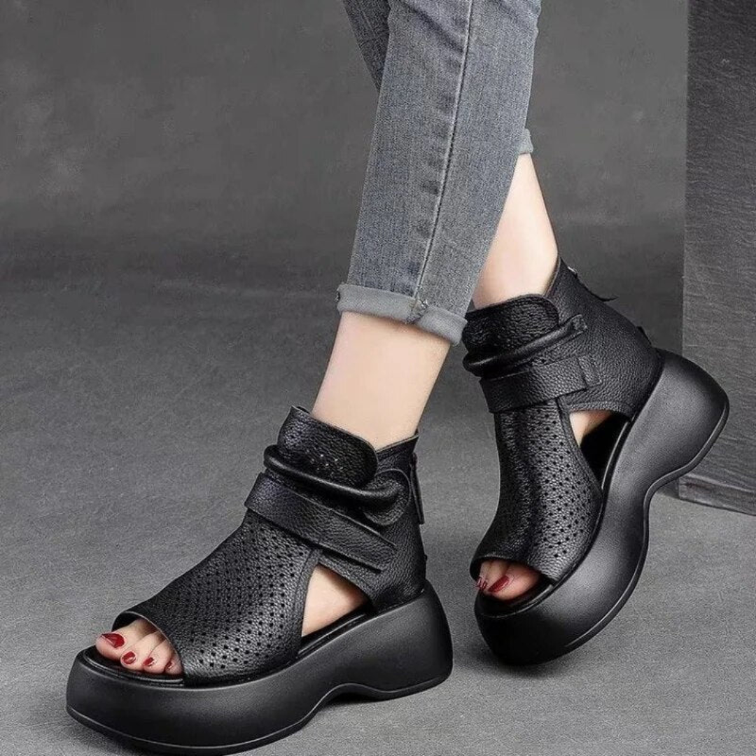Federica | Timeless Leather Orthopedic Sandals