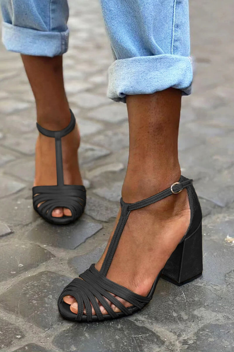 Emma – Elegant T-strap Sandals