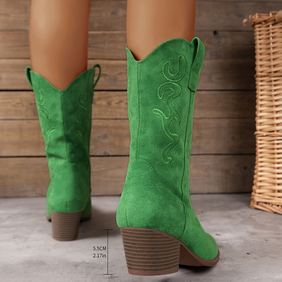 Gorgiana - Medium Height Thick Boots