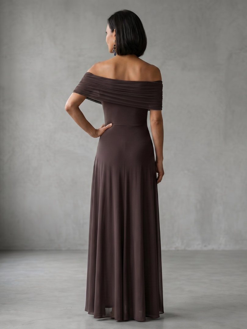 June | Strapless, Draped Midi Dress