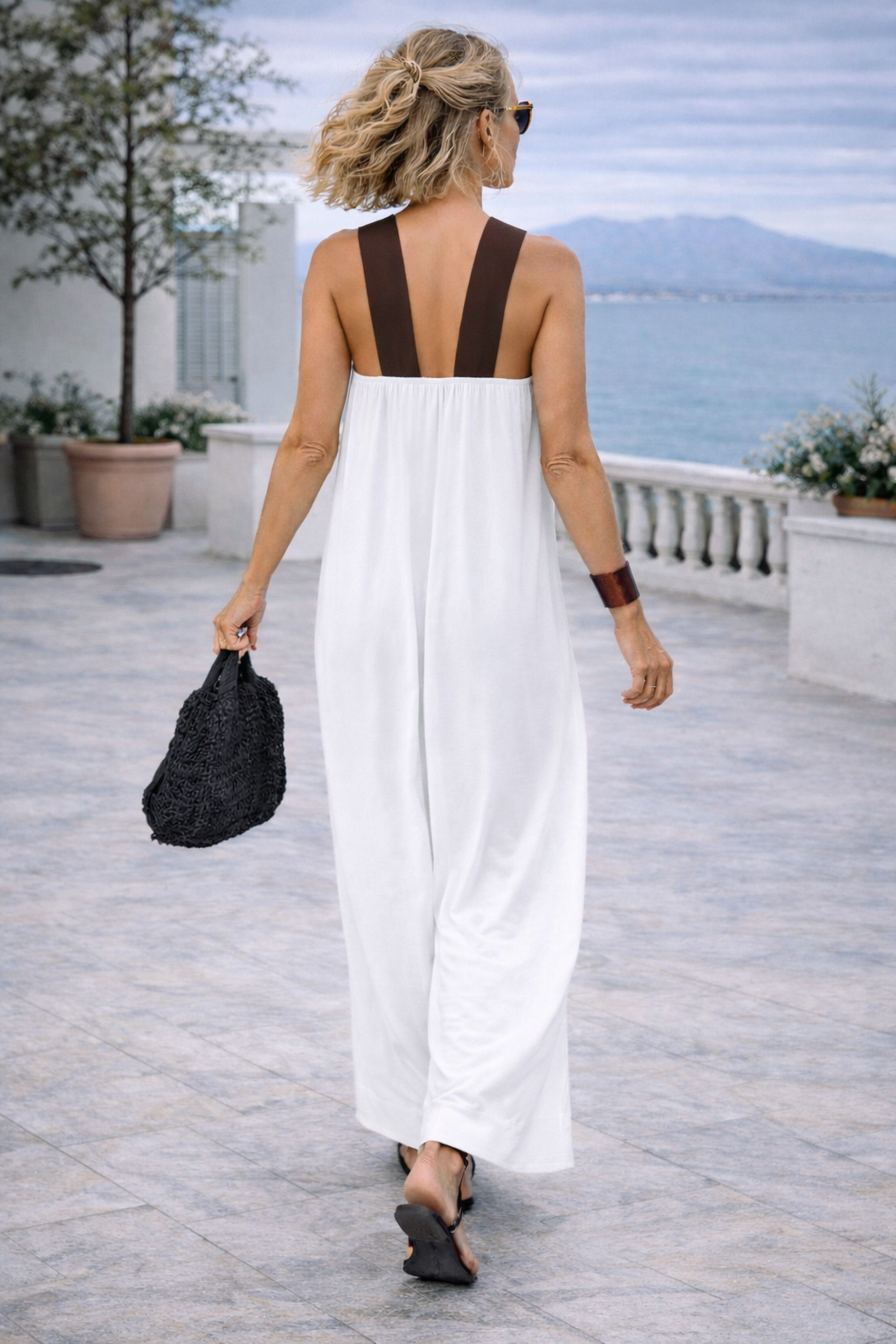 Amelie – Dress with Crossed Neckline