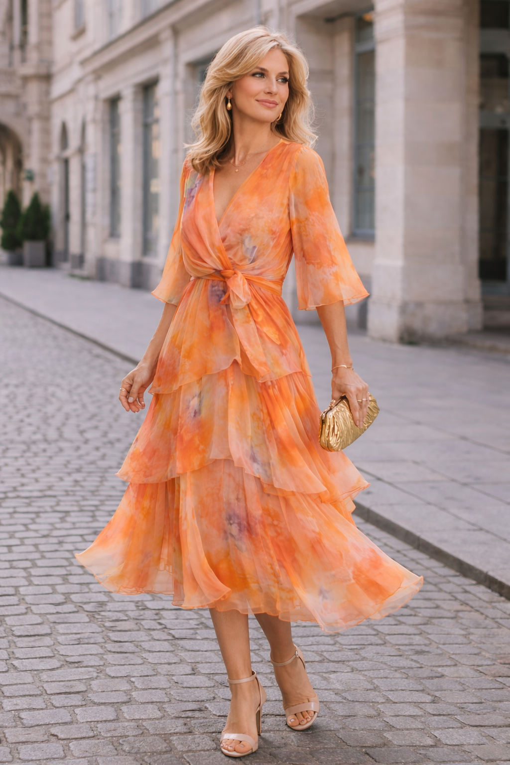 Marlene – Dress with Floral Pattern