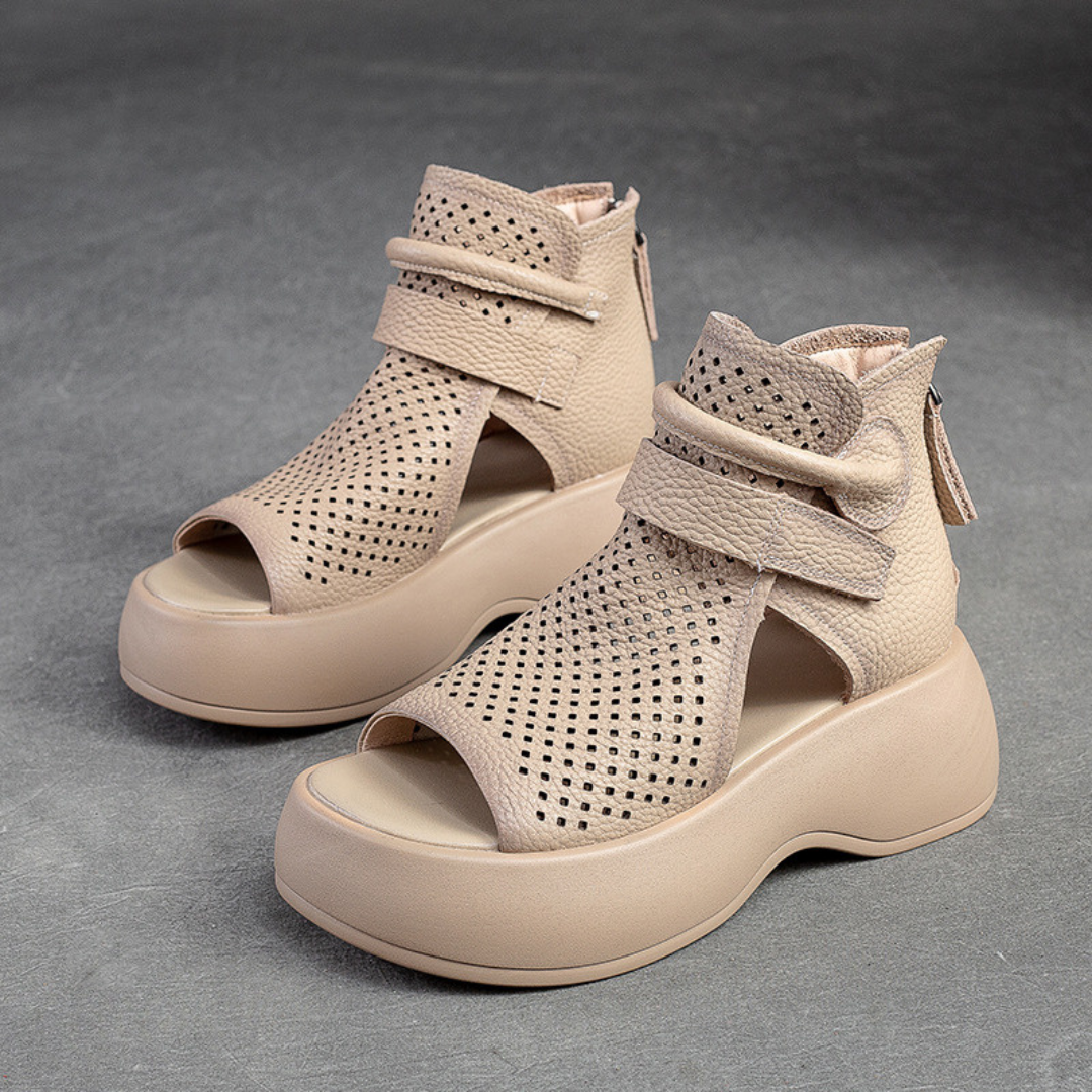 Federica | Timeless Leather Orthopedic Sandals