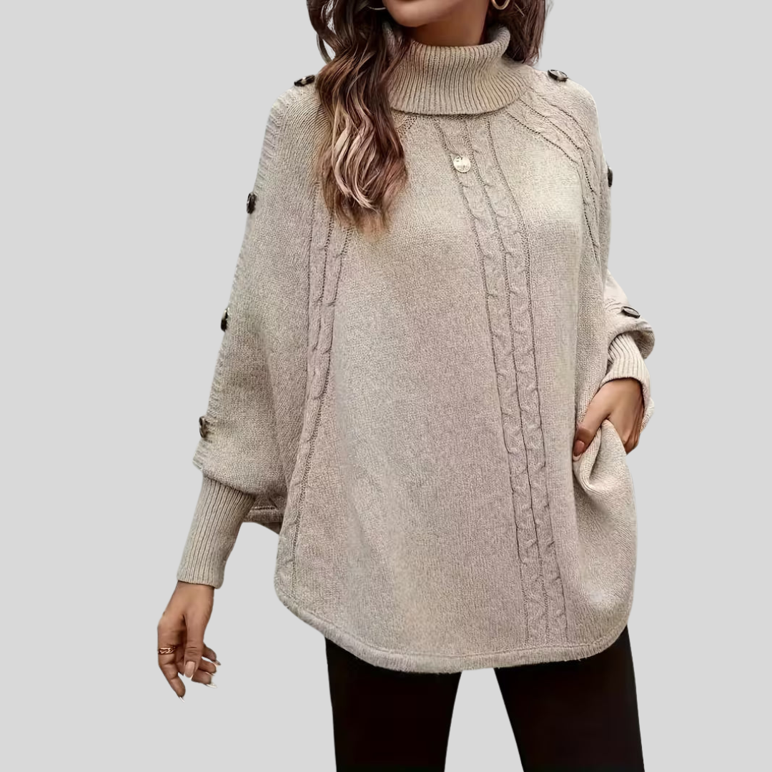 Norelle | Knitted Sweater with High Collar