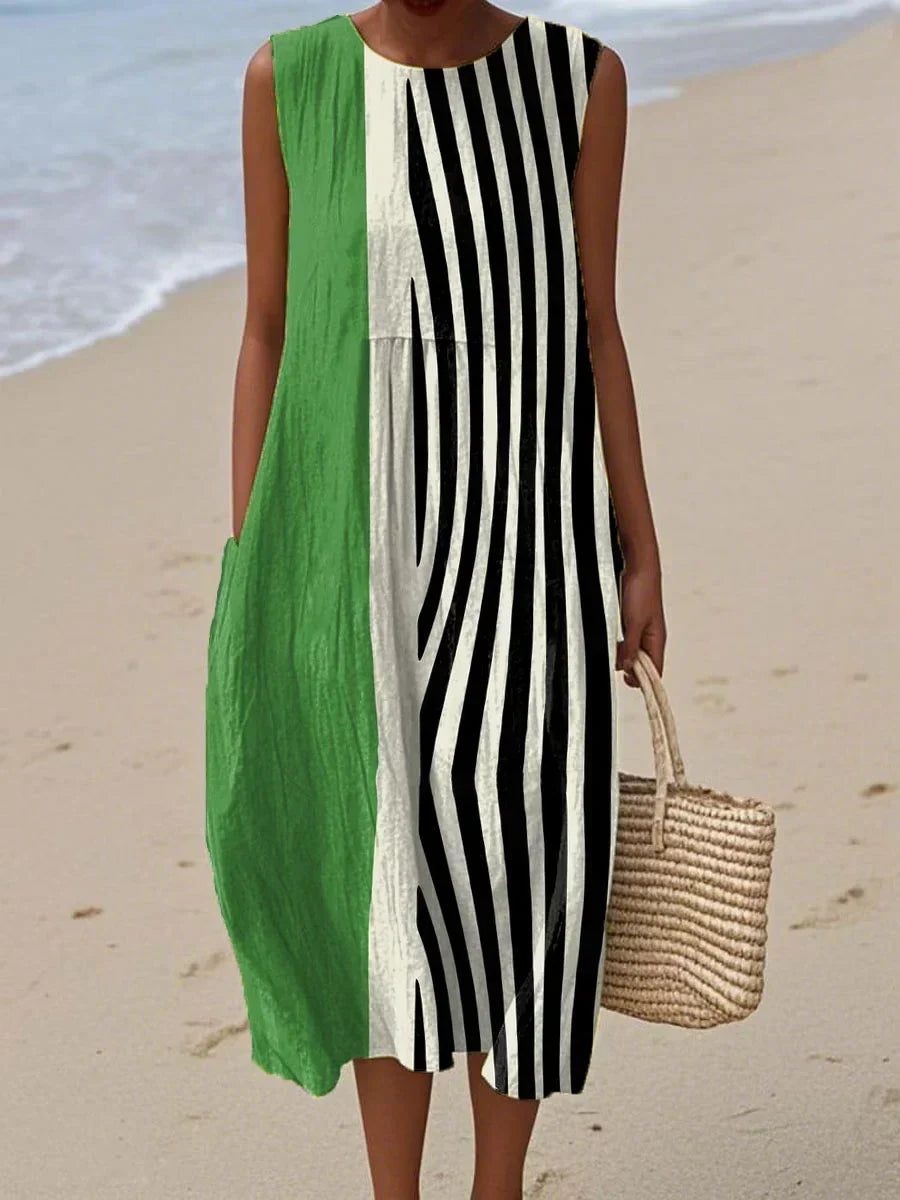 Camie - Sleeveless Summer Dress with Pockets