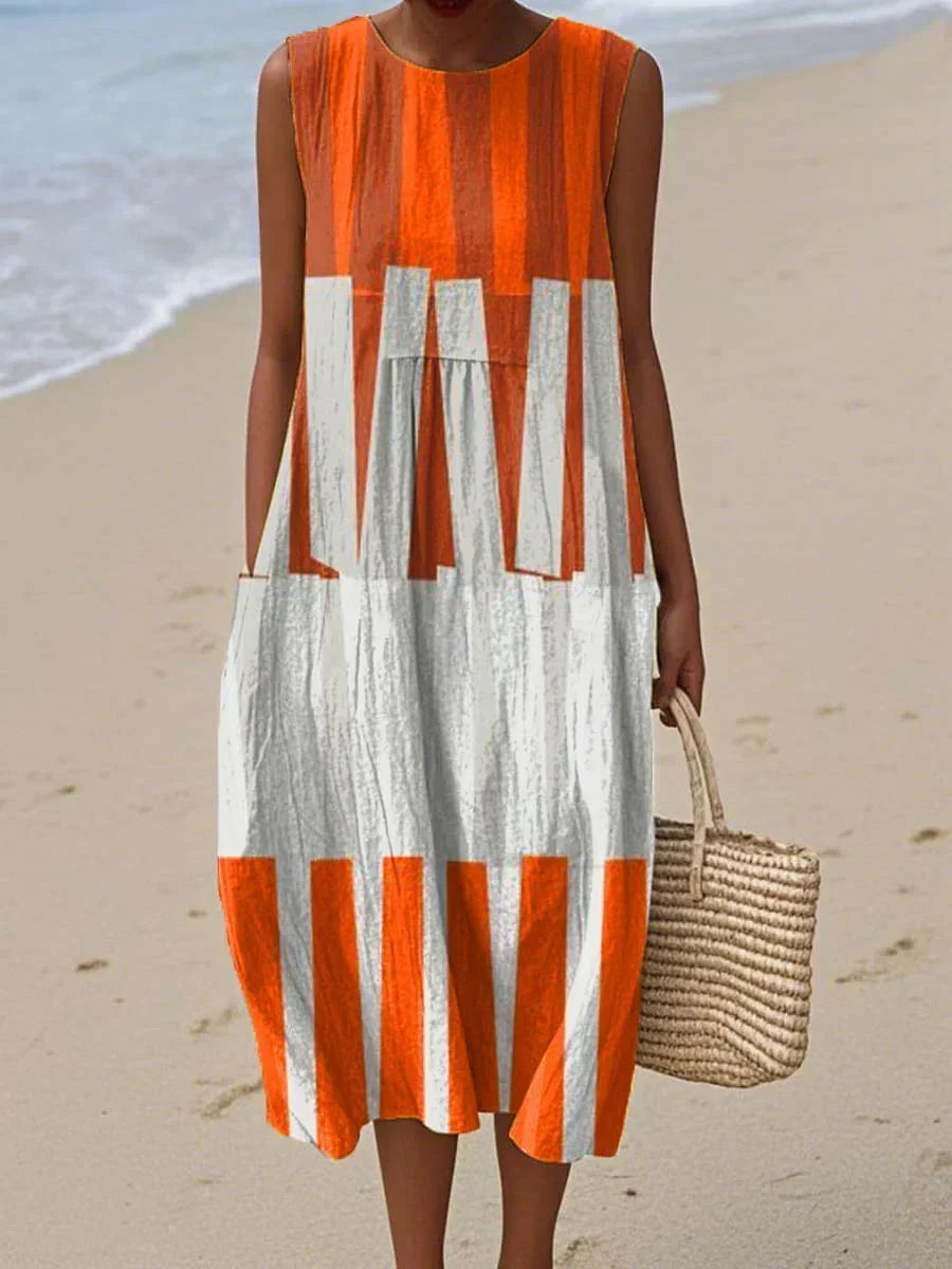 Francesca - Sleeveless Summer Dress with Pockets