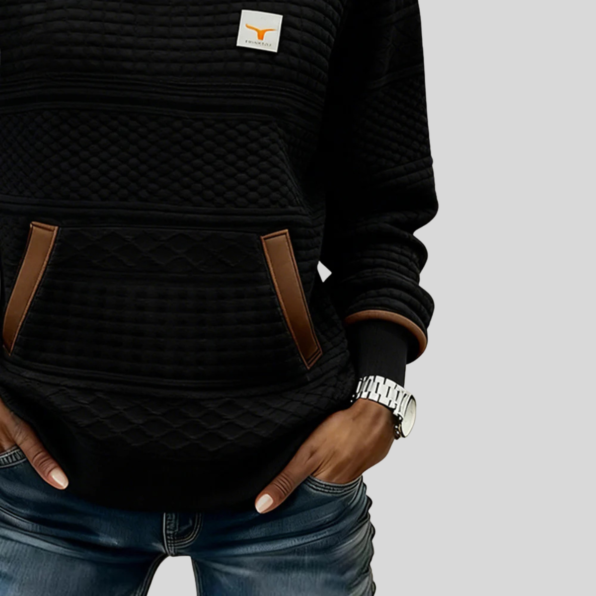 Noelle | Colorblock Crew Neck Sweatshirt