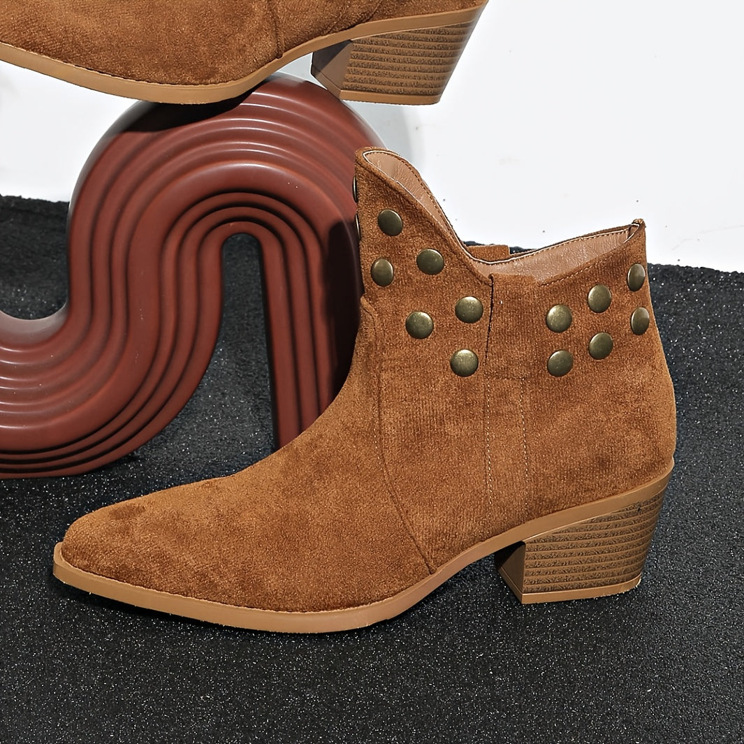 Ana - Cowboy Boots with Thick Heels