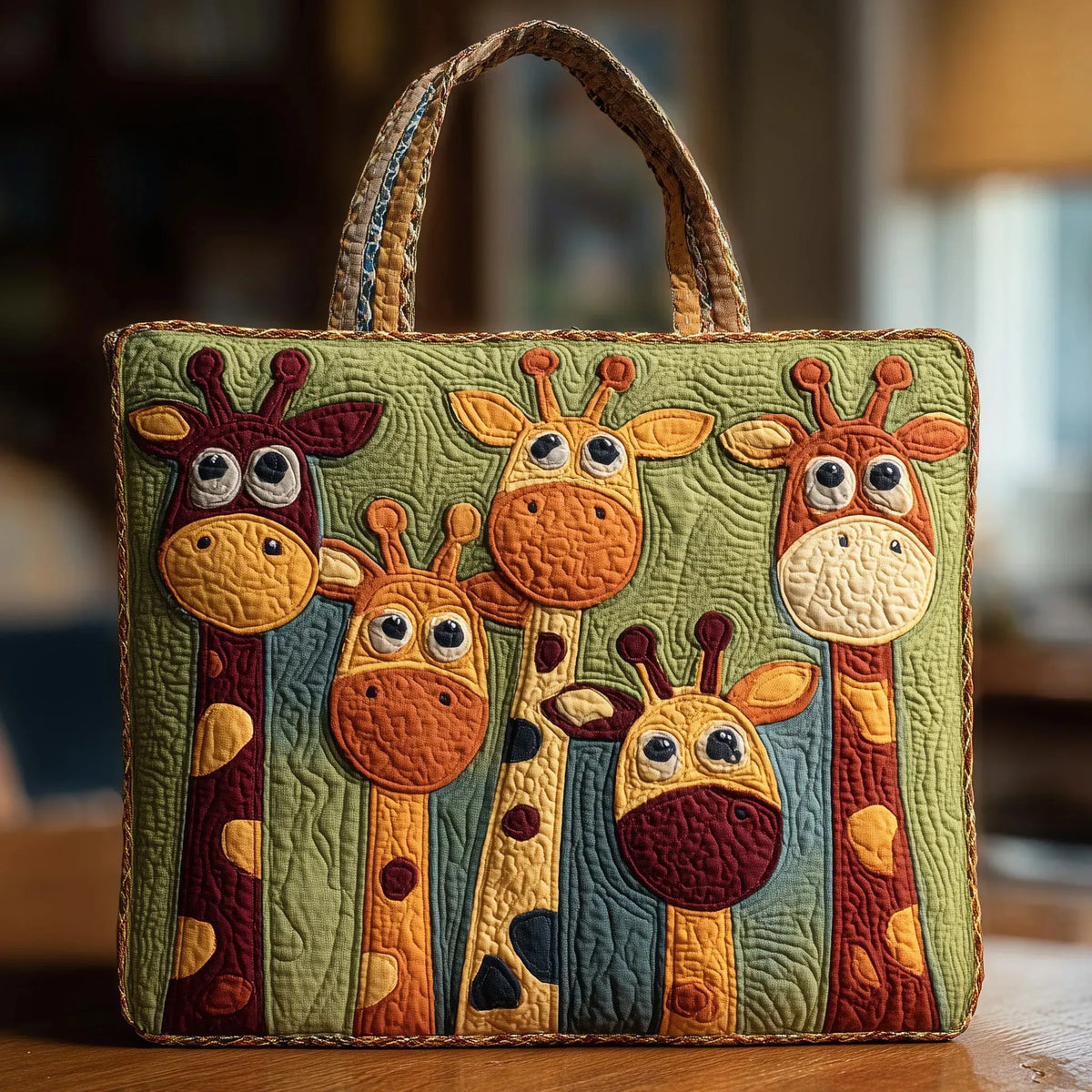 Insulated Tote Bag with Giraffe