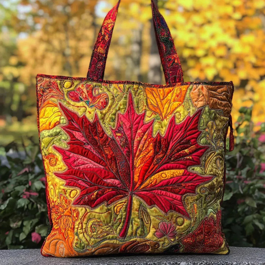 Handbag made of maple wood with a sunset pattern