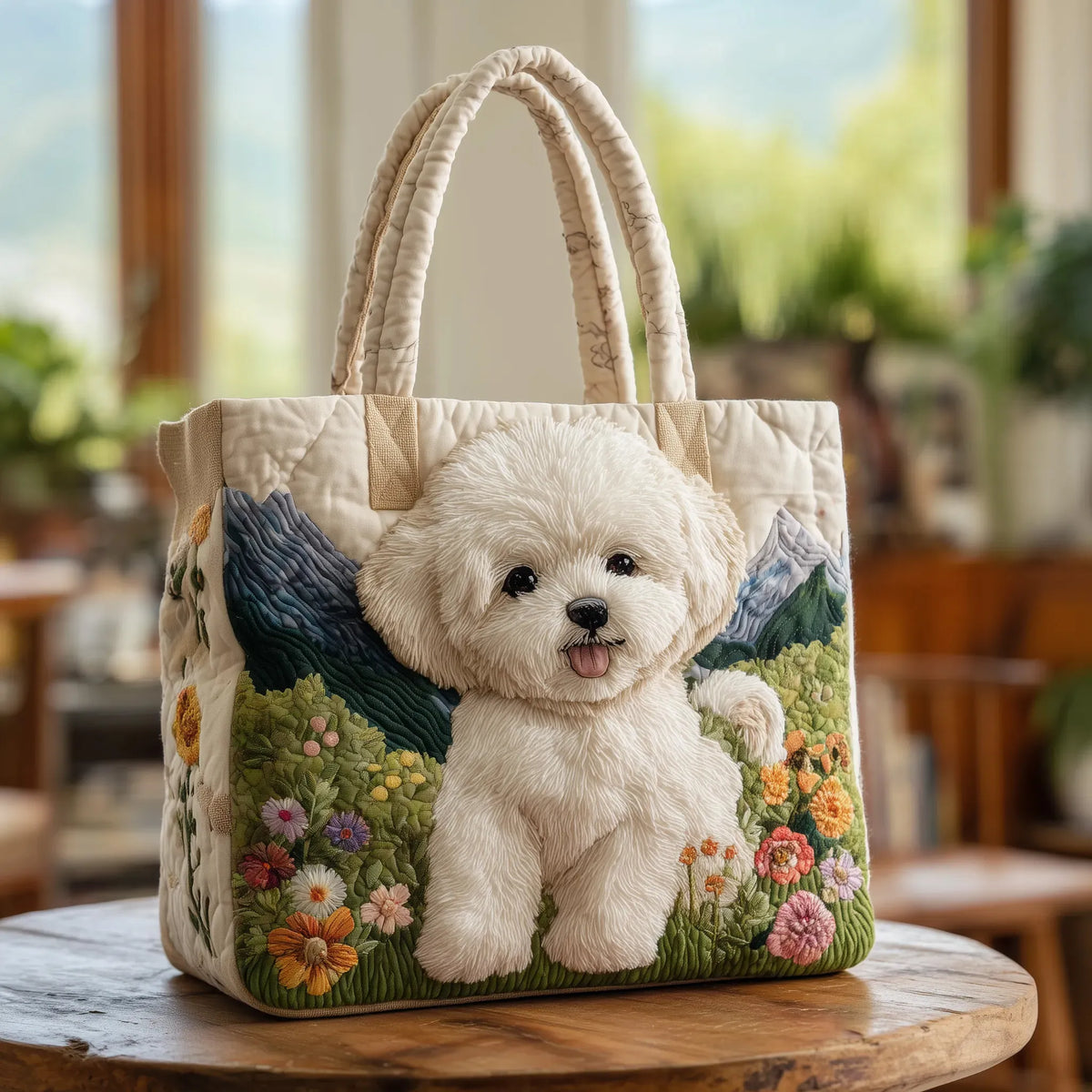 Creative matelassé bag for dogs