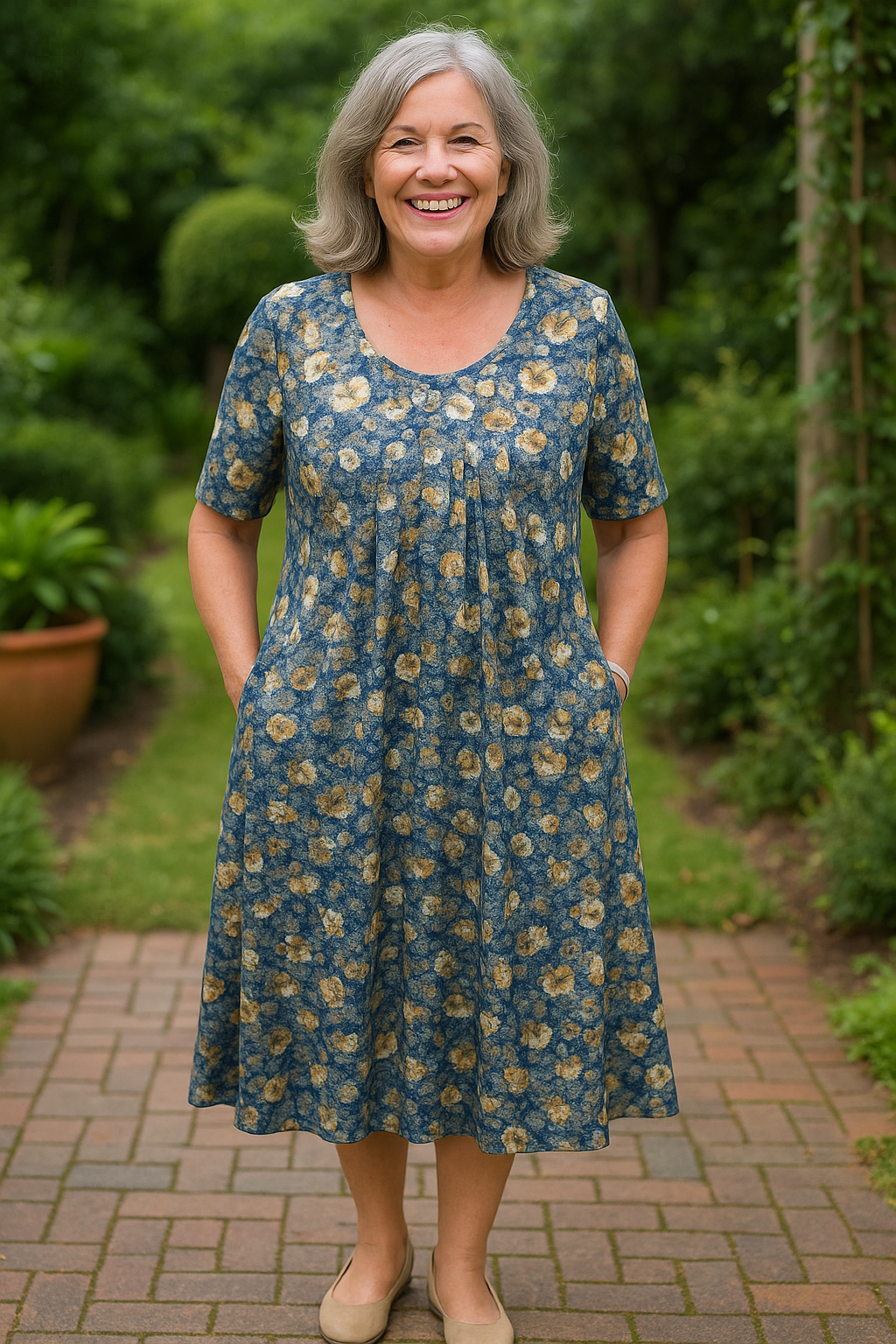 Ivryrose | Elegant Flowing Dress – Belly-Friendly Design