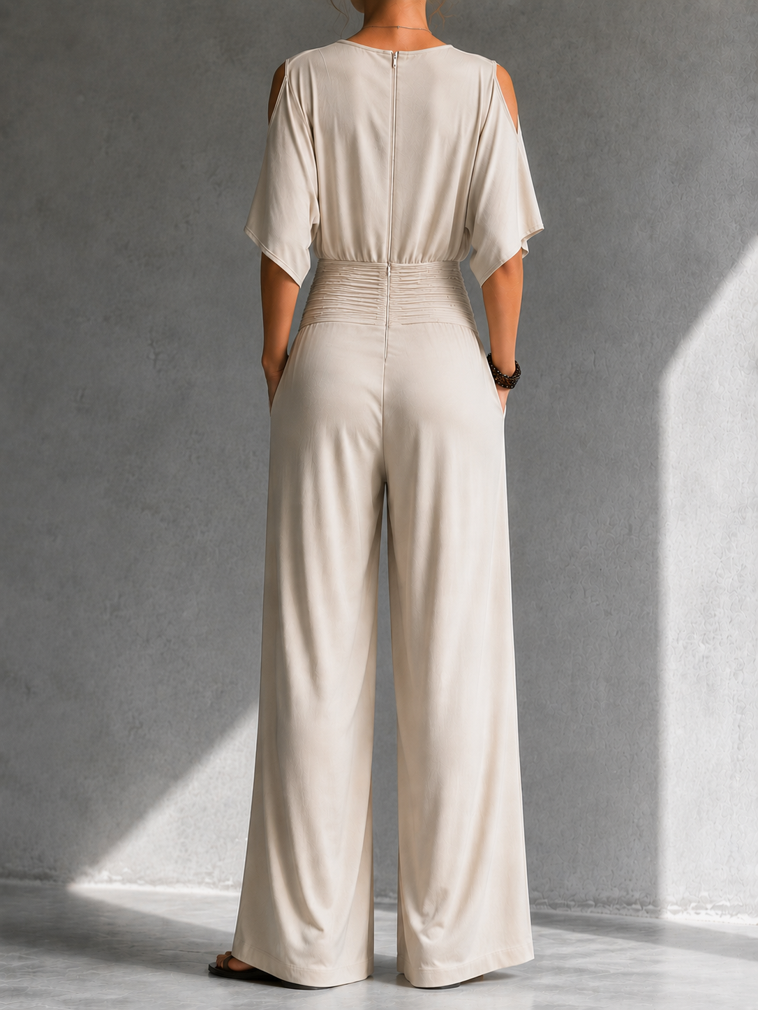 Adél | Elegant Jumpsuit with Cut-Out Shoulders