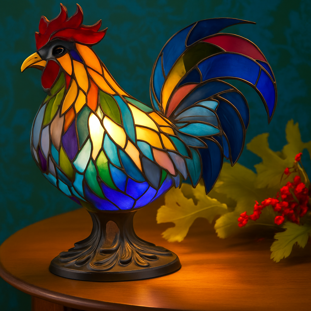 Ollie | Colorful Lamp with Chicken