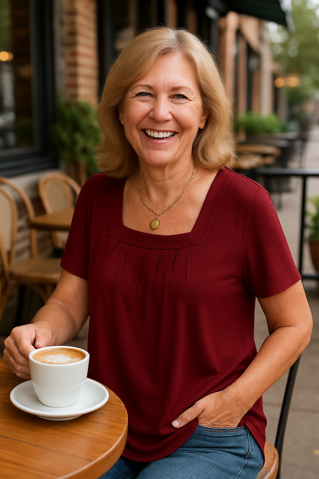 Colleen | Pleated Comfortable Top for Everyday Confidence