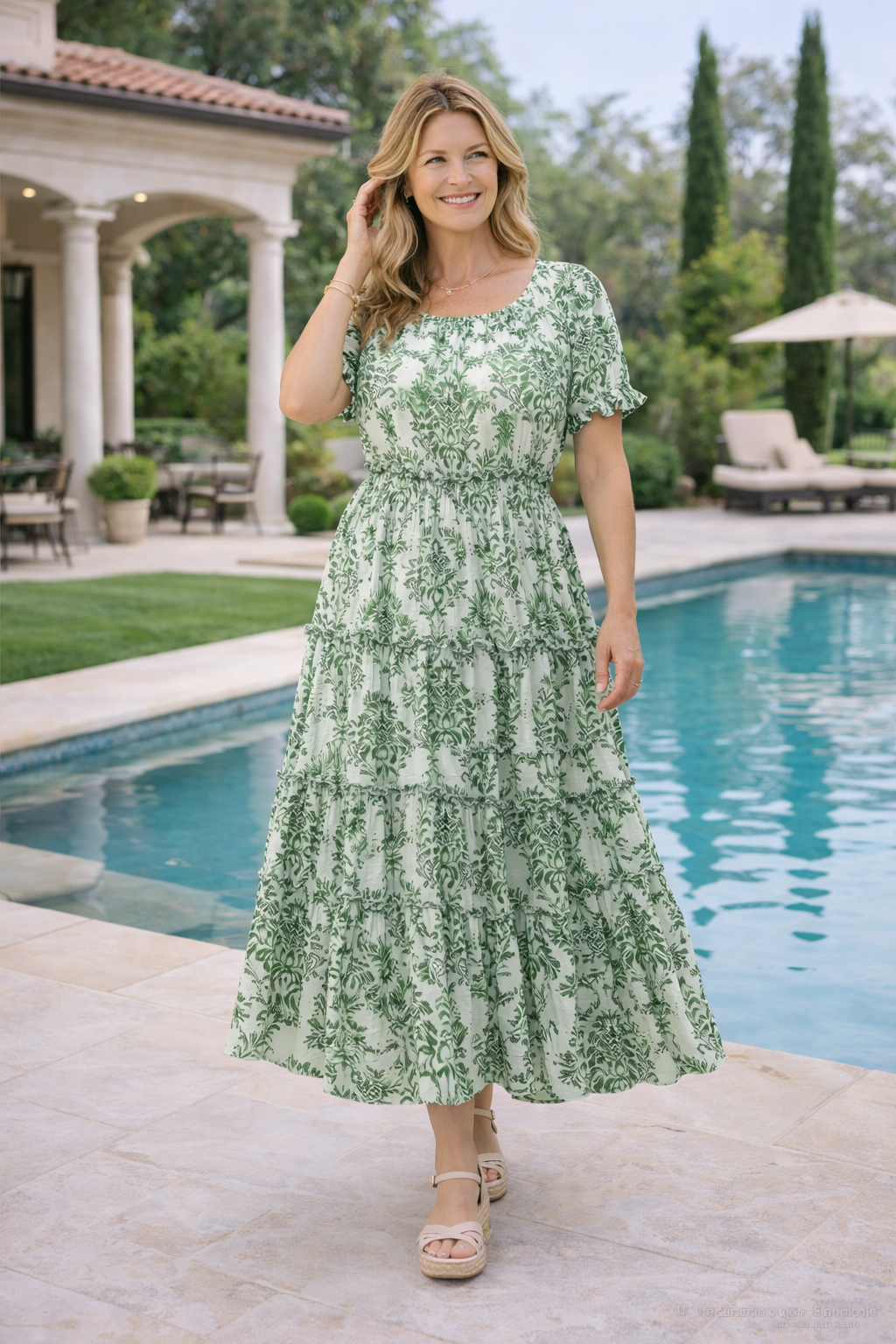 Klara – Chic Boho Maxi Dress with Neck Strap