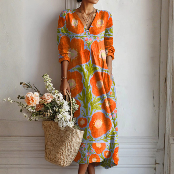 Claire™ - Charming Dress with Floral Pattern