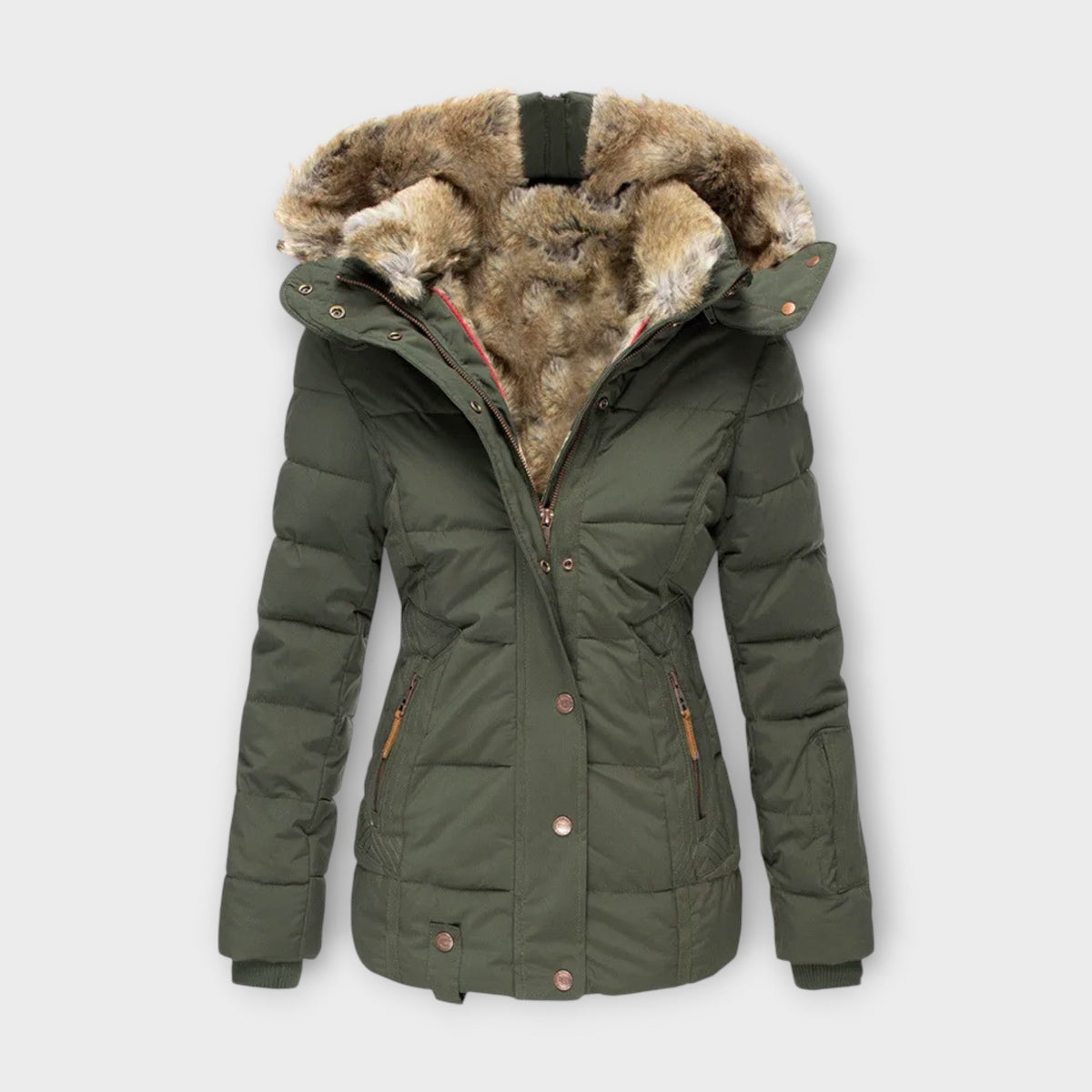 Emine ™ | Leather Jacket with Fur Lining