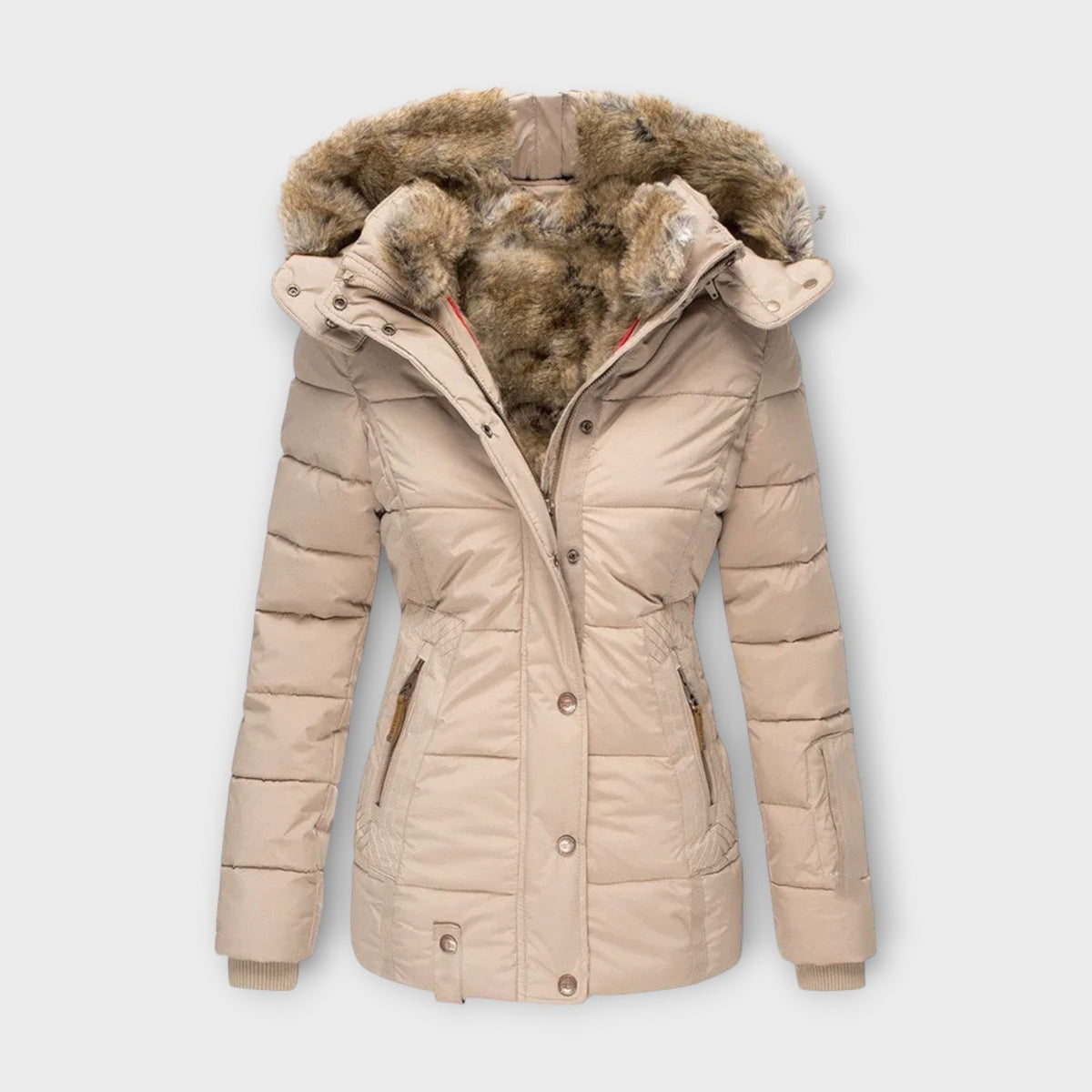 Emine ™ | Leather Jacket with Fur Lining