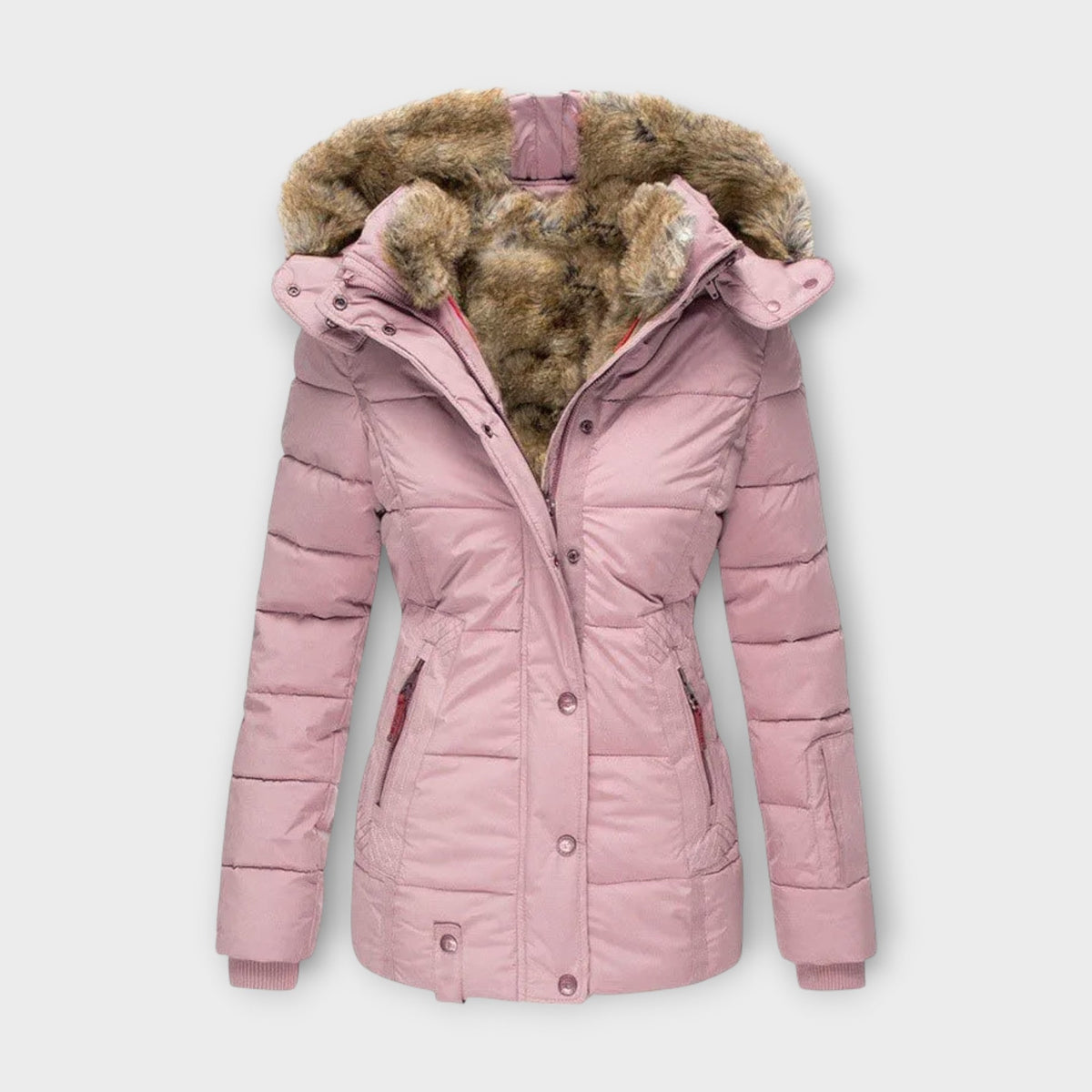 Emine ™ | Leather Jacket with Fur Lining
