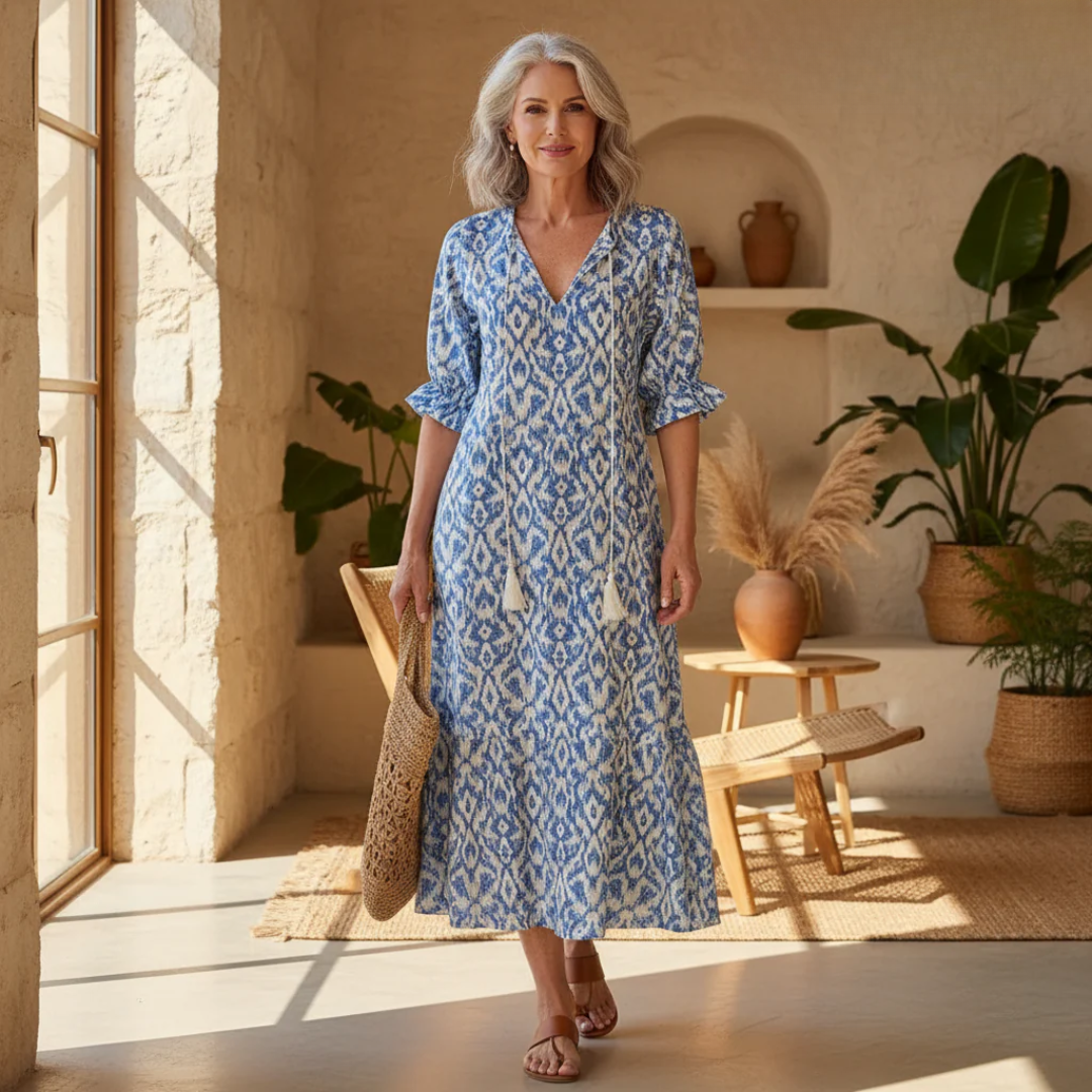 Michaela - Boho Dress with Belly Coverage