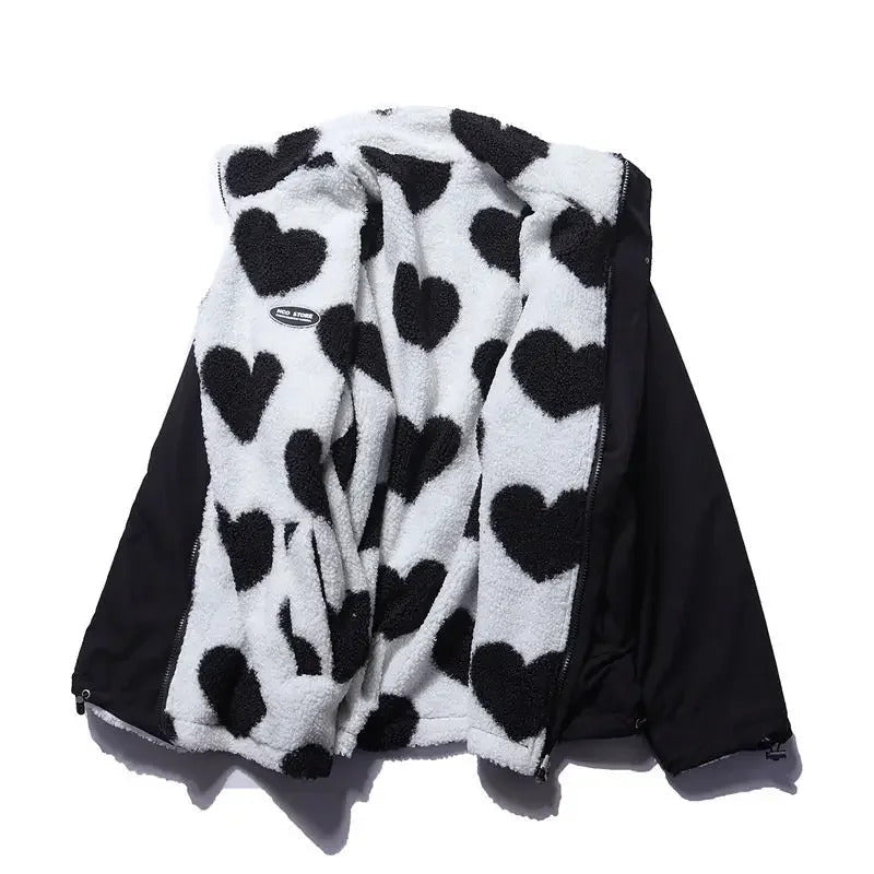 Ivana™ | Two-Layer Jacket with Heart Pattern