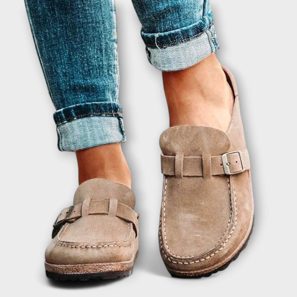 Sara | Decorative Buckle Orthopedic Moccasins