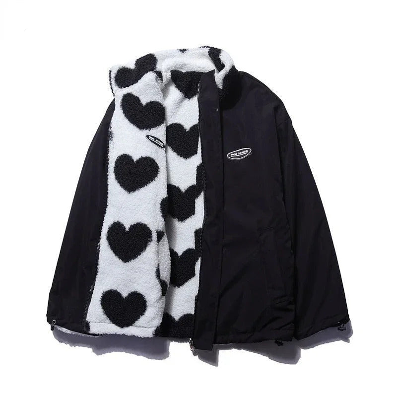 Ivana™ | Two-Layer Jacket with Heart Pattern