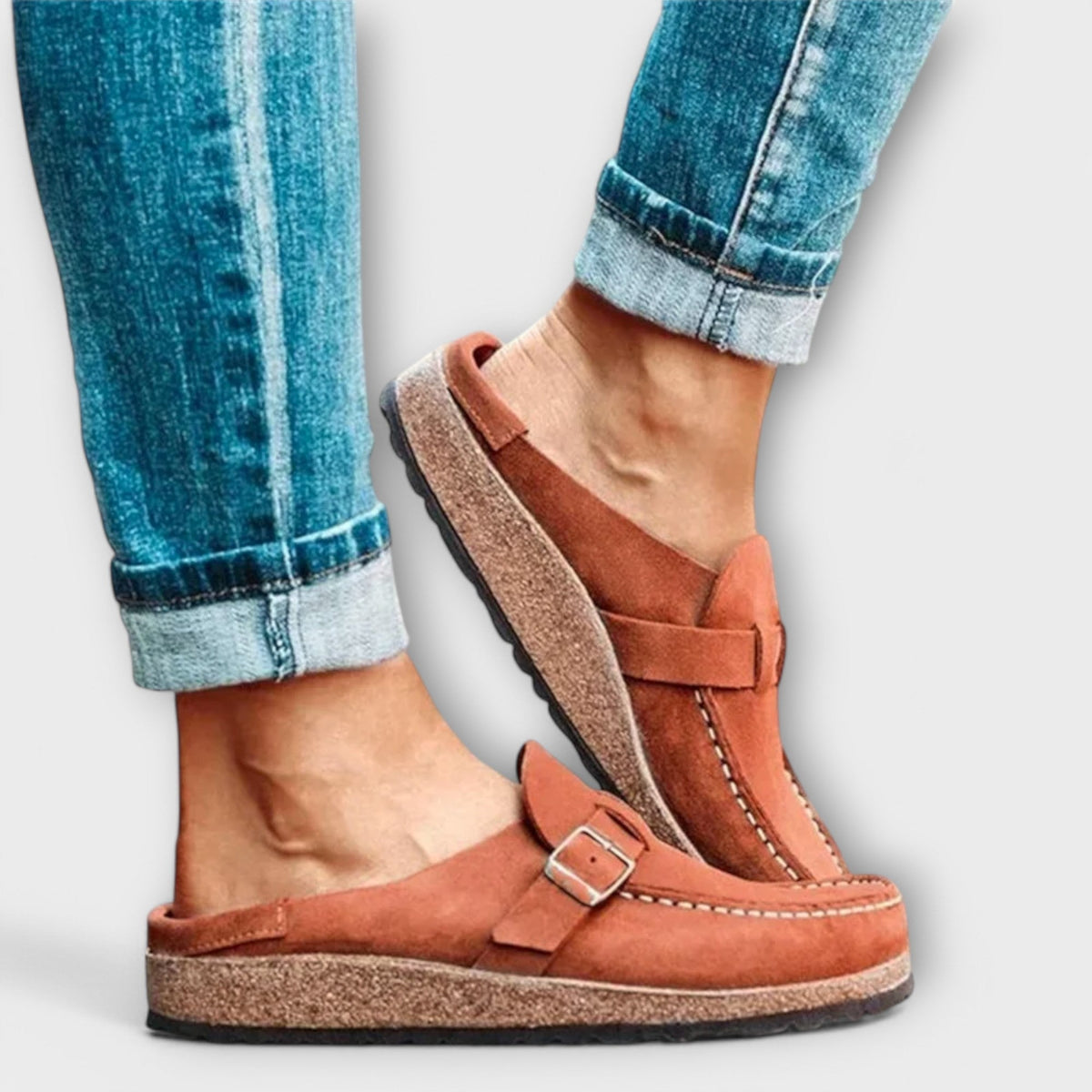 Sara | Decorative Buckle Orthopedic Moccasins