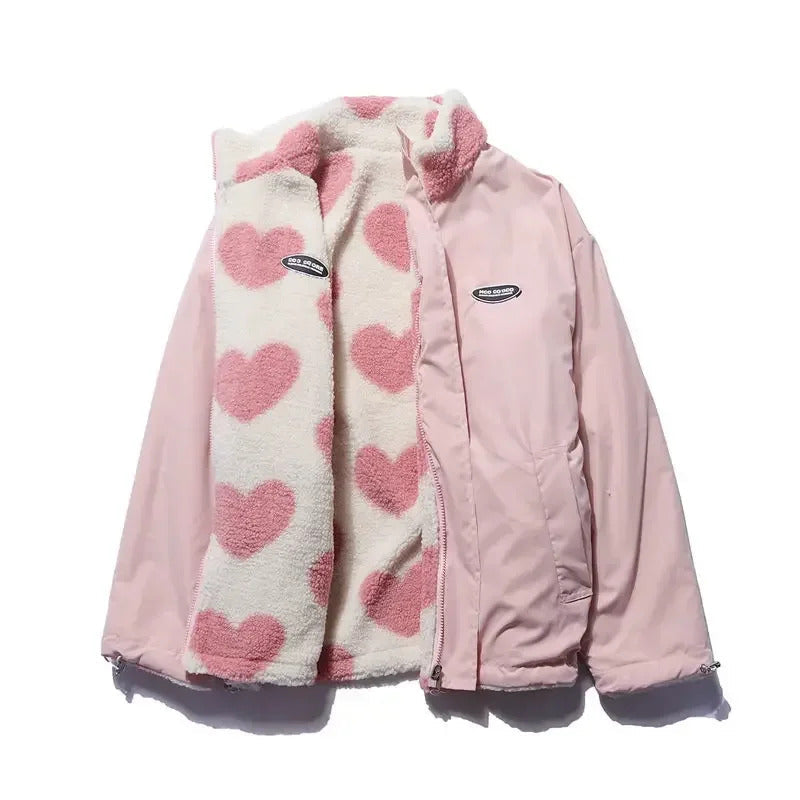 Ivana™ | Two-Layer Jacket with Heart Pattern