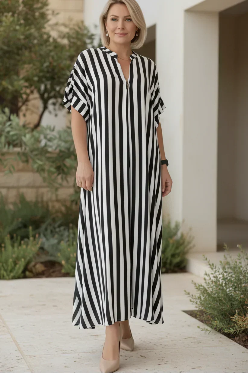 Amelie | Striped Maxi Dress